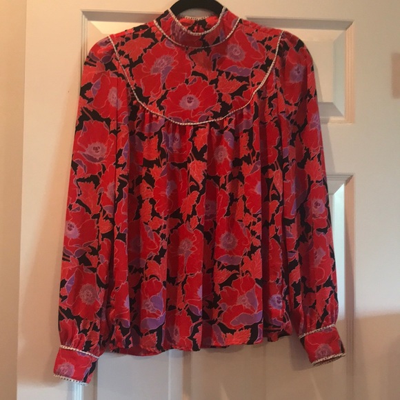 Who What Wear Tops - Who What Wear Prairie Blouse